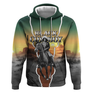 Nat Love Deadwood Dick Legendary Black Cowboy Hoodie Western Frontier Style With Native Southwest Pattern