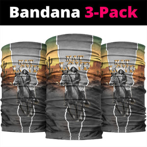 Nat Love Deadwood Dick Legendary Black Cowboy Neck Gaiter Western Frontier Style With Native Southwest Pattern