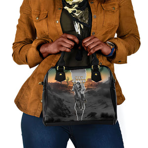 Nat Love Deadwood Dick Legendary Black Cowboy Shoulder Handbag Western Frontier Style With Native Southwest Pattern