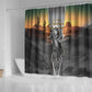 Nat Love Deadwood Dick Legendary Black Cowboy Shower Curtain Western Frontier Style With Native Southwest Pattern