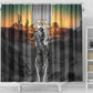 Nat Love Deadwood Dick Legendary Black Cowboy Shower Curtain Western Frontier Style With Native Southwest Pattern