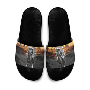 Nat Love Deadwood Dick Legendary Black Cowboy Slide Sandals Western Frontier Style With Native Southwest Pattern