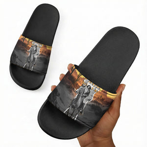 Nat Love Deadwood Dick Legendary Black Cowboy Slide Sandals Western Frontier Style With Native Southwest Pattern