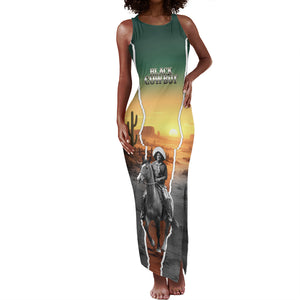 Nat Love Deadwood Dick Legendary Black Cowboy Tank Maxi Dress Western Frontier Style With Native Southwest Pattern