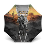 Nat Love Deadwood Dick Legendary Black Cowboy Umbrella Western Frontier Style With Native Southwest Pattern