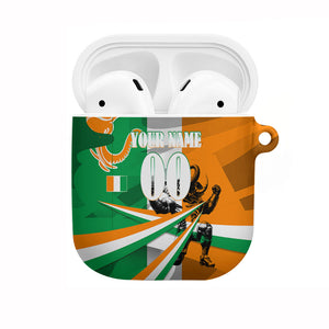 Personalized Ivory Coast Football Elephant Champion AirPods Case Cote d Ivoire Flag Colors Heritage
