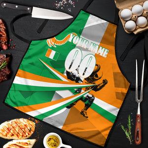 Personalized Ivory Coast Football Elephant Champion Apron Cote d Ivoire Flag Colors Heritage