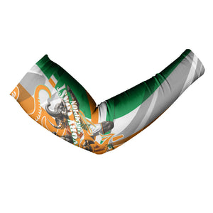 Personalized Ivory Coast Football Elephant Champion Arm Sleeves Cote d Ivoire Flag Colors Heritage