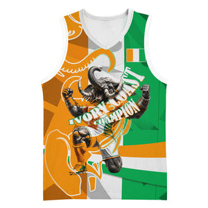 Personalized Ivory Coast Football Elephant Champion Basketball Jersey Cote d Ivoire Flag Colors Heritage