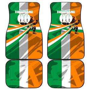 Personalized Ivory Coast Football Elephant Champion Car Mats Cote d Ivoire Flag Colors Heritage