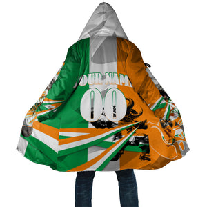 Personalized Ivory Coast Football Elephant Champion Cloak Cote d Ivoire Flag Colors Heritage