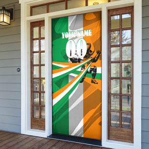 Personalized Ivory Coast Football Elephant Champion Door Cover Cote d Ivoire Flag Colors Heritage