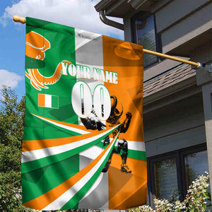 Personalized Ivory Coast Football Elephant Champion Garden Flag Cote d Ivoire Flag Colors Heritage