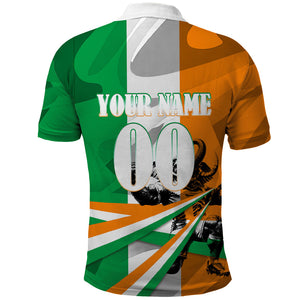 Personalized Ivory Coast Football Elephant Champion Polo Shirt Cote d Ivoire Flag Colors Heritage