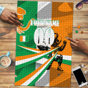 Personalized Ivory Coast Football Elephant Champion Puzzle Cote d Ivoire Flag Colors Heritage