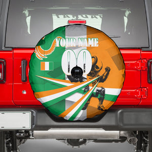Personalized Ivory Coast Football Elephant Champion Spare Tire Cover Cote d Ivoire Flag Colors Heritage