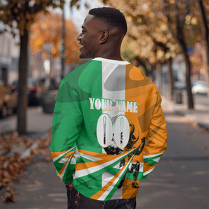 Personalized Ivory Coast Football Elephant Champion Sweatshirt Cote d Ivoire Flag Colors Heritage