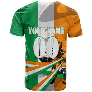 Personalized Ivory Coast Football Elephant Champion T shirt Cote d Ivoire Flag Colors Heritage