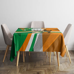 Personalized Ivory Coast Football Elephant Champion Tablecloth Cote d Ivoire Flag Colors Heritage