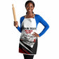 Personalized Tuskegee Airmen Apron Red Tails P-51 Mustang WWII Aviation Never Quit