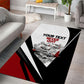 Personalized Tuskegee Airmen Area Rug Red Tails P-51 Mustang WWII Aviation Never Quit