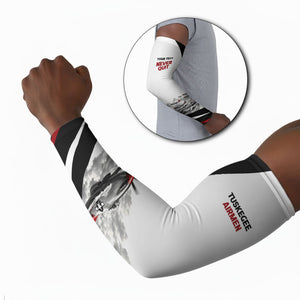 Personalized Tuskegee Airmen Arm Sleeves Red Tails P-51 Mustang WWII Aviation Never Quit