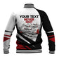 Personalized Tuskegee Airmen Baseball Jacket Red Tails P-51 Mustang WWII Aviation Never Quit