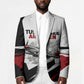 Personalized Tuskegee Airmen Blazer Red Tails P-51 Mustang WWII Aviation Never Quit