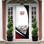 Personalized Tuskegee Airmen Door Cover Red Tails P-51 Mustang WWII Aviation Never Quit