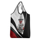 Personalized Tuskegee Airmen Grocery Bag Red Tails P-51 Mustang WWII Aviation Never Quit