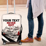 Personalized Tuskegee Airmen Luggage Cover Red Tails P-51 Mustang WWII Aviation Never Quit