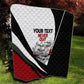 Personalized Tuskegee Airmen Quilt Red Tails P-51 Mustang WWII Aviation Never Quit
