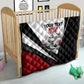 Personalized Tuskegee Airmen Quilt Red Tails P-51 Mustang WWII Aviation Never Quit