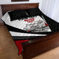 Personalized Tuskegee Airmen Quilt Bed Set Red Tails P-51 Mustang WWII Aviation Never Quit