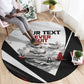 Personalized Tuskegee Airmen Round Carpet Red Tails P-51 Mustang WWII Aviation Never Quit