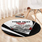Personalized Tuskegee Airmen Round Carpet Red Tails P-51 Mustang WWII Aviation Never Quit