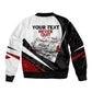 Personalized Tuskegee Airmen Sleeve Zip Bomber Jacket Red Tails P-51 Mustang WWII Aviation Never Quit