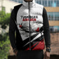 Personalized Tuskegee Airmen Sleeveless Puffer Jacket Red Tails P-51 Mustang WWII Aviation Never Quit