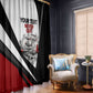 Personalized Tuskegee Airmen Window Curtain Red Tails P-51 Mustang WWII Aviation Never Quit