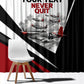 Personalized Tuskegee Airmen Window Curtain Red Tails P-51 Mustang WWII Aviation Never Quit