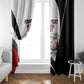 Personalized Tuskegee Airmen Window Curtain Red Tails P-51 Mustang WWII Aviation Never Quit