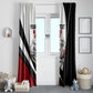 Personalized Tuskegee Airmen Window Curtain Red Tails P-51 Mustang WWII Aviation Never Quit