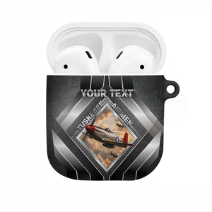 Personalized Tuskegee Airmen AirPods Case Vintage WWII Aviation History Graphic Art