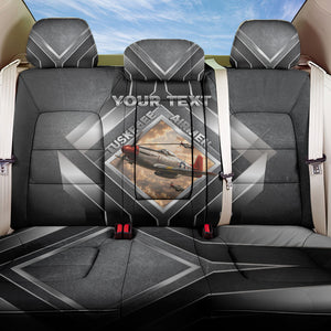 Personalized Tuskegee Airmen Back Car Seat Cover Vintage WWII Aviation History Graphic Art