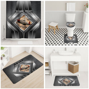 Personalized Tuskegee Airmen Bathroom Set Vintage WWII Aviation History Graphic Art