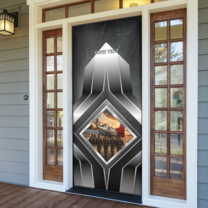Personalized Tuskegee Airmen Door Cover Vintage WWII Aviation History Graphic Art