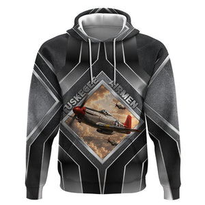 Personalized Tuskegee Airmen Hoodie Vintage WWII Aviation History Graphic Art