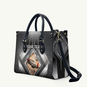 Personalized Tuskegee Airmen Leather Bag Vintage WWII Aviation History Graphic Art