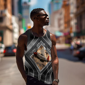 Personalized Tuskegee Airmen Men Tank Top Vintage WWII Aviation History Graphic Art