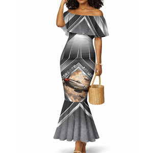 Personalized Tuskegee Airmen Mermaid Dress Vintage WWII Aviation History Graphic Art